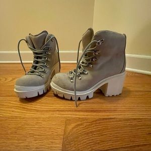Jeffrey Campbell gray boots
